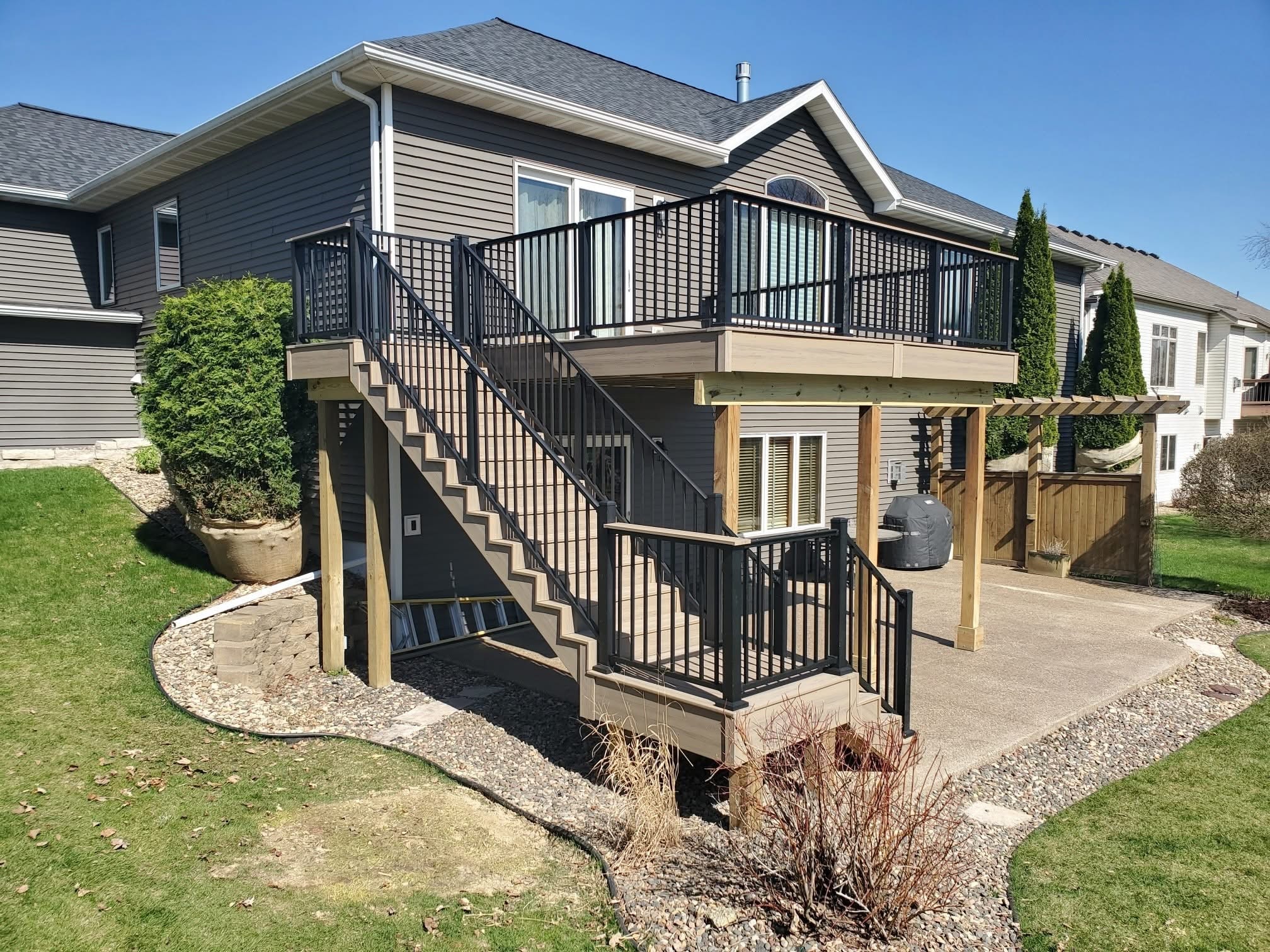 Multi-Level Composite Deck